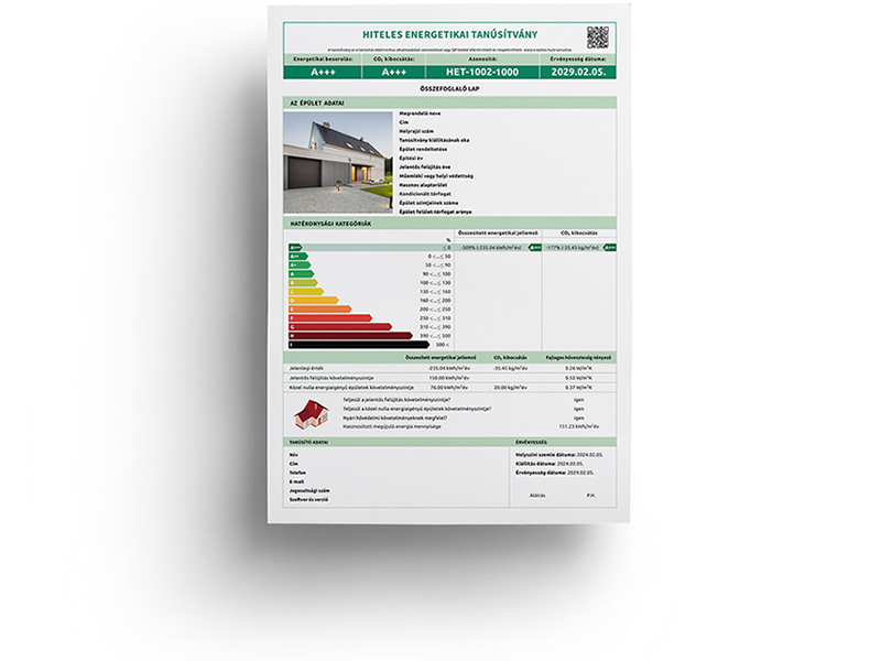 Hiteles Energetikai Tanúsítvány